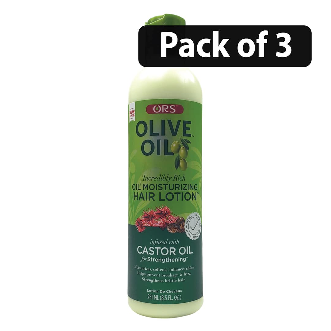 (Pack of 3) ORS Olive Oil Moisturizing Hair Lotion 8.5oz (Pack of 3) ORS Olive Oil Moisturizing Hair Lotion 8.5oz