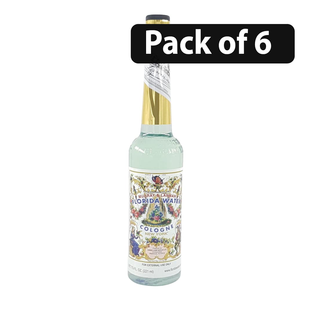 (Pack of 6) Murray & Lanman Florida Water Cologne Newyork 221ml (Pack of 6) Murray & Lanman Florida Water Cologne Newyork 221ml