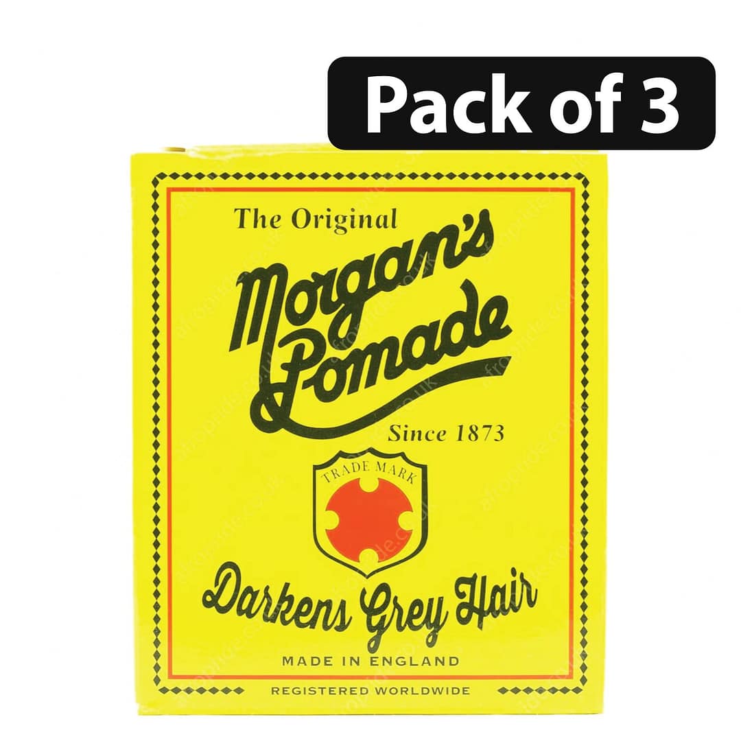 (Pack of 3) Morgan's Pomade Darkens Grey Hair 200ml (Pack of 3) Morgan's Pomade Darkens Grey Hair 200ml