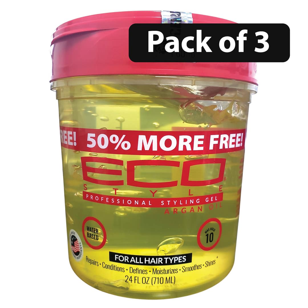 Eco Styling Gel Argan Oil 24oz x3 Eco Styling Gel Argan Oil 24oz x3