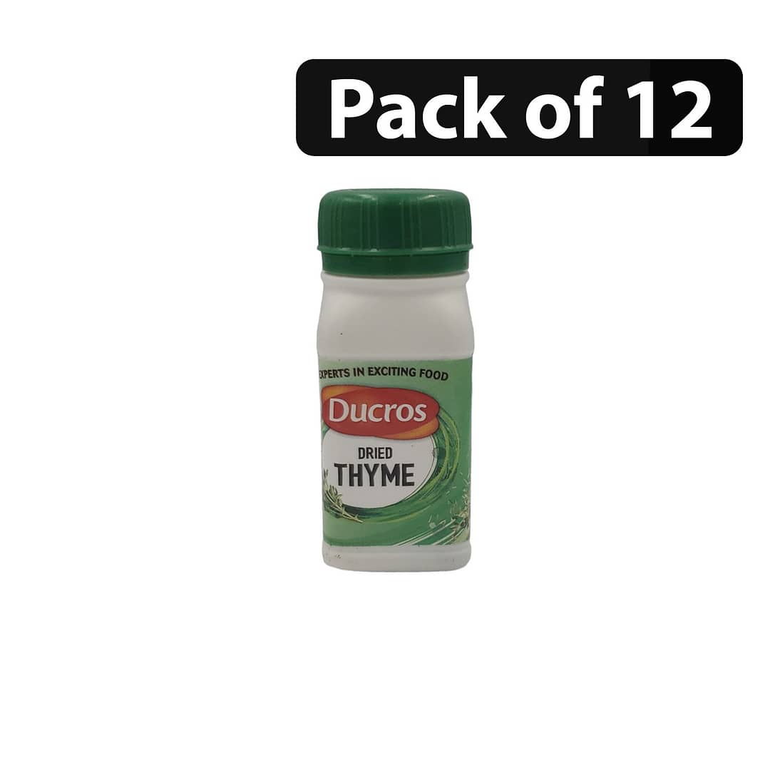 (Pack of 12) Ducros Dried Thyme 10g (Pack of 12) Ducros Dried Thyme 10g