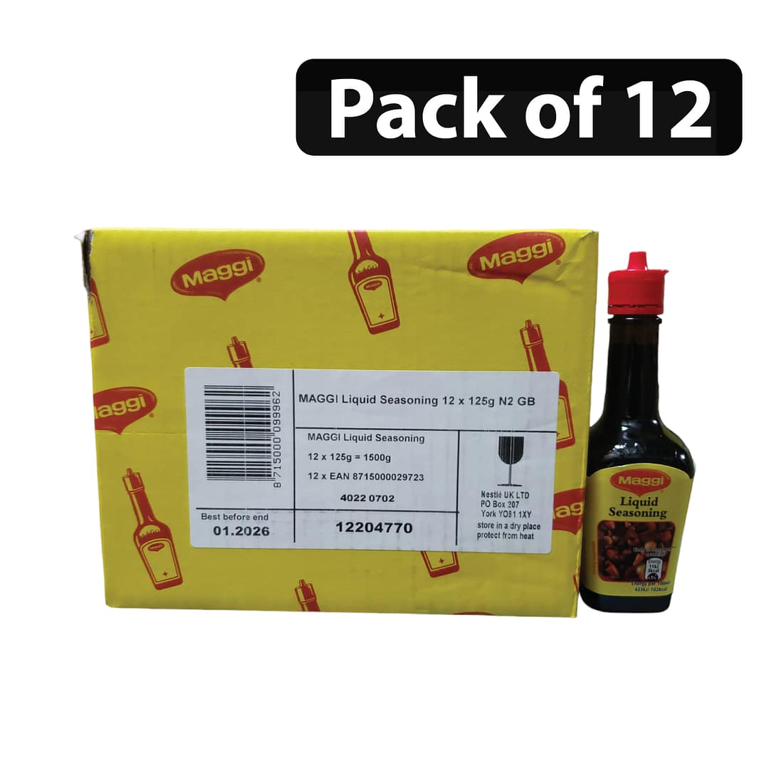 (Pack of 12) Maggi Liquid Seasoning 125g (Pack of 12) Maggi Liquid Seasoning 125g