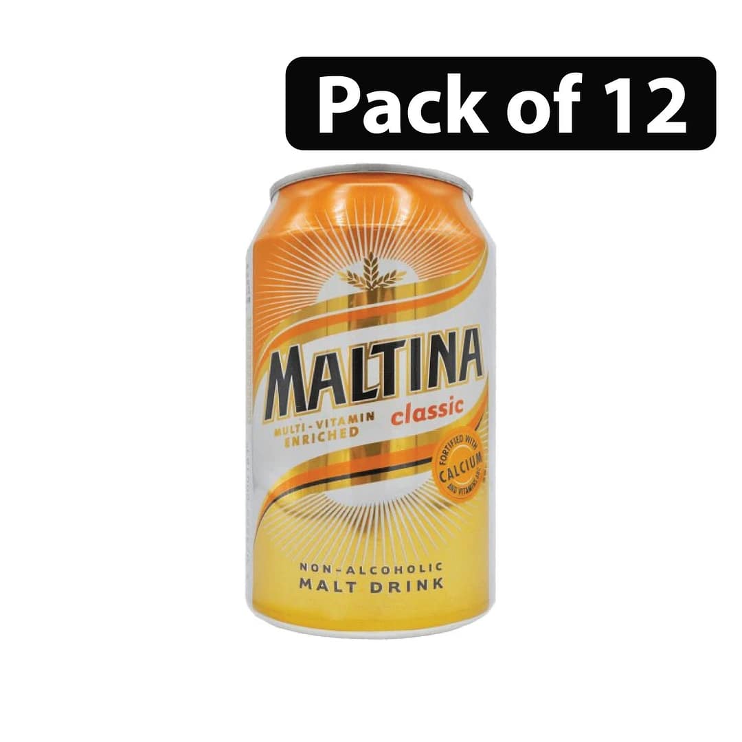 (Pack of 12) Maltina Classic Non-Alcoholic Malt Drink 330ml (Pack of 12) Maltina Classic Non-Alcoholic Malt Drink 330ml