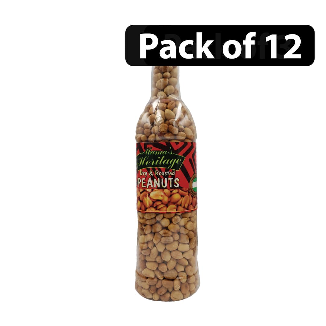 (Pack of 12) Mama's Heritage Dry & Roasted Peanuts 510g