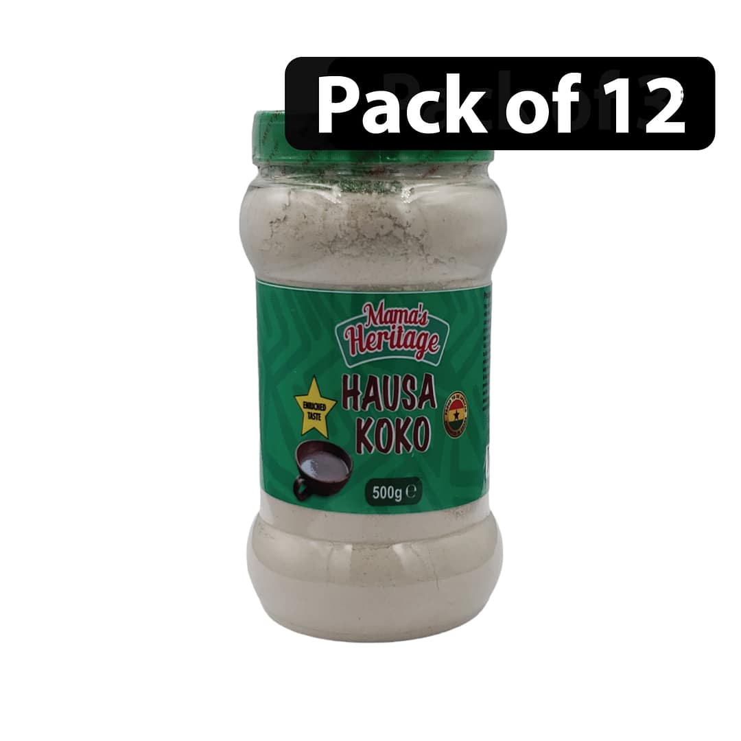 (Pack of 12) Mama's Heritage Hausa Koko 500g (Pack of 12) Mama's Heritage Hausa Koko 500g