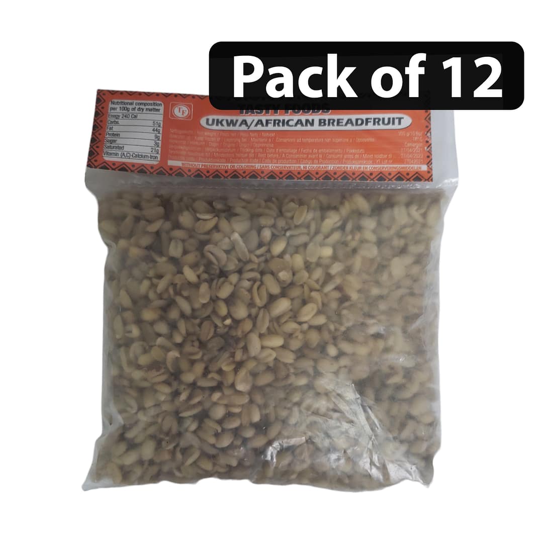 (Pack of 12) Tasty Foods Ukwa/African Breadfruit 300g (Pack of 12) Tasty Foods Ukwa/African Breadfruit 300g