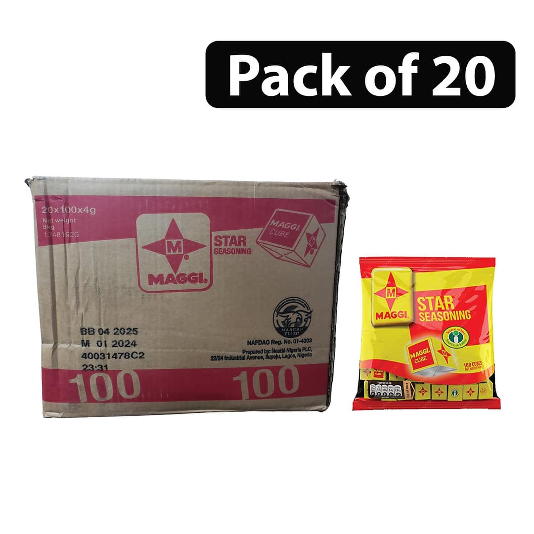 (Pack of 20) Maggi Seasoning 400g (100 Cubes) (Pack of 20) Maggi Seasoning 400g (100 Cubes)