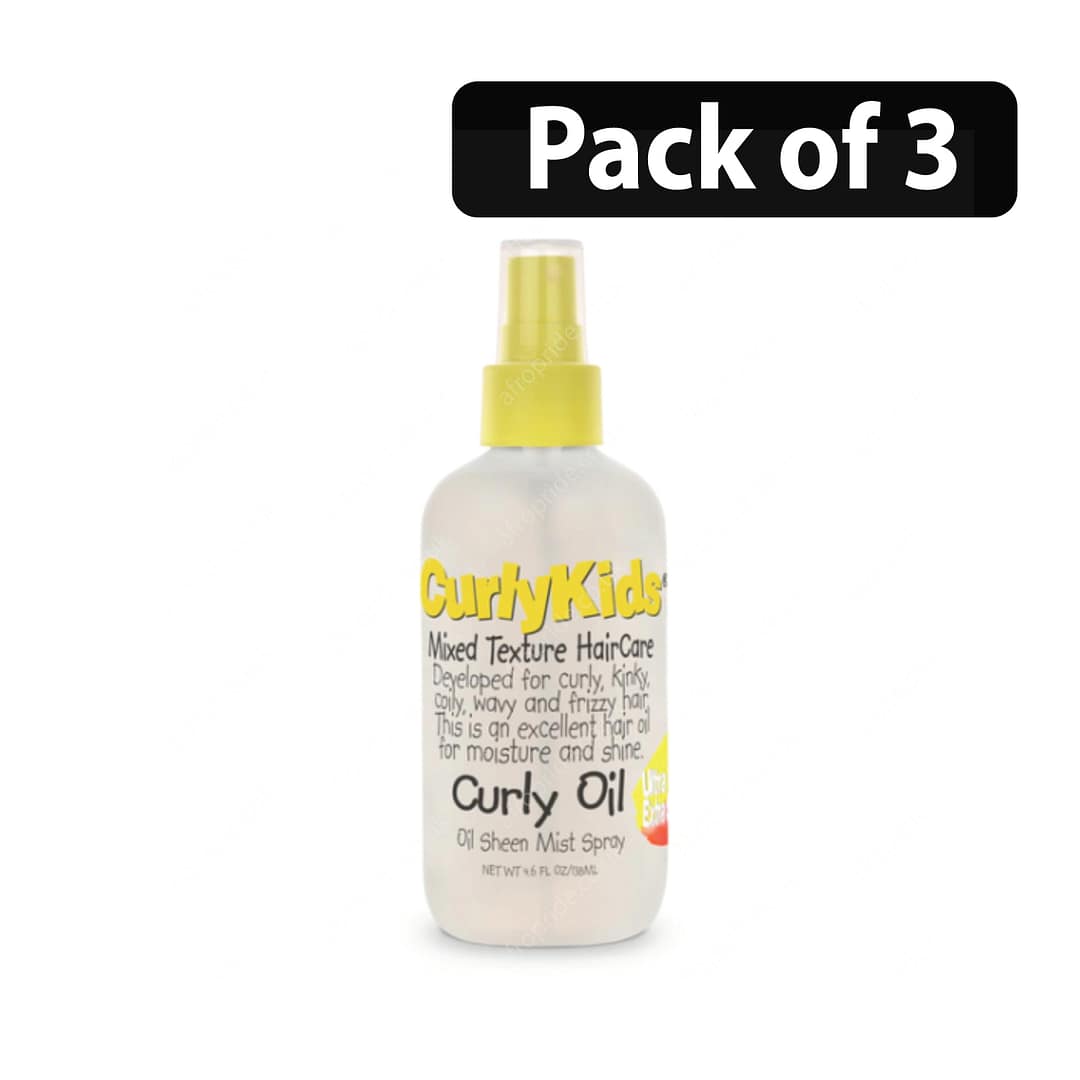 (Pack of 3) CurlyKids Curly Oil 6oz (Pack of 3) CurlyKids Curly Oil 6oz