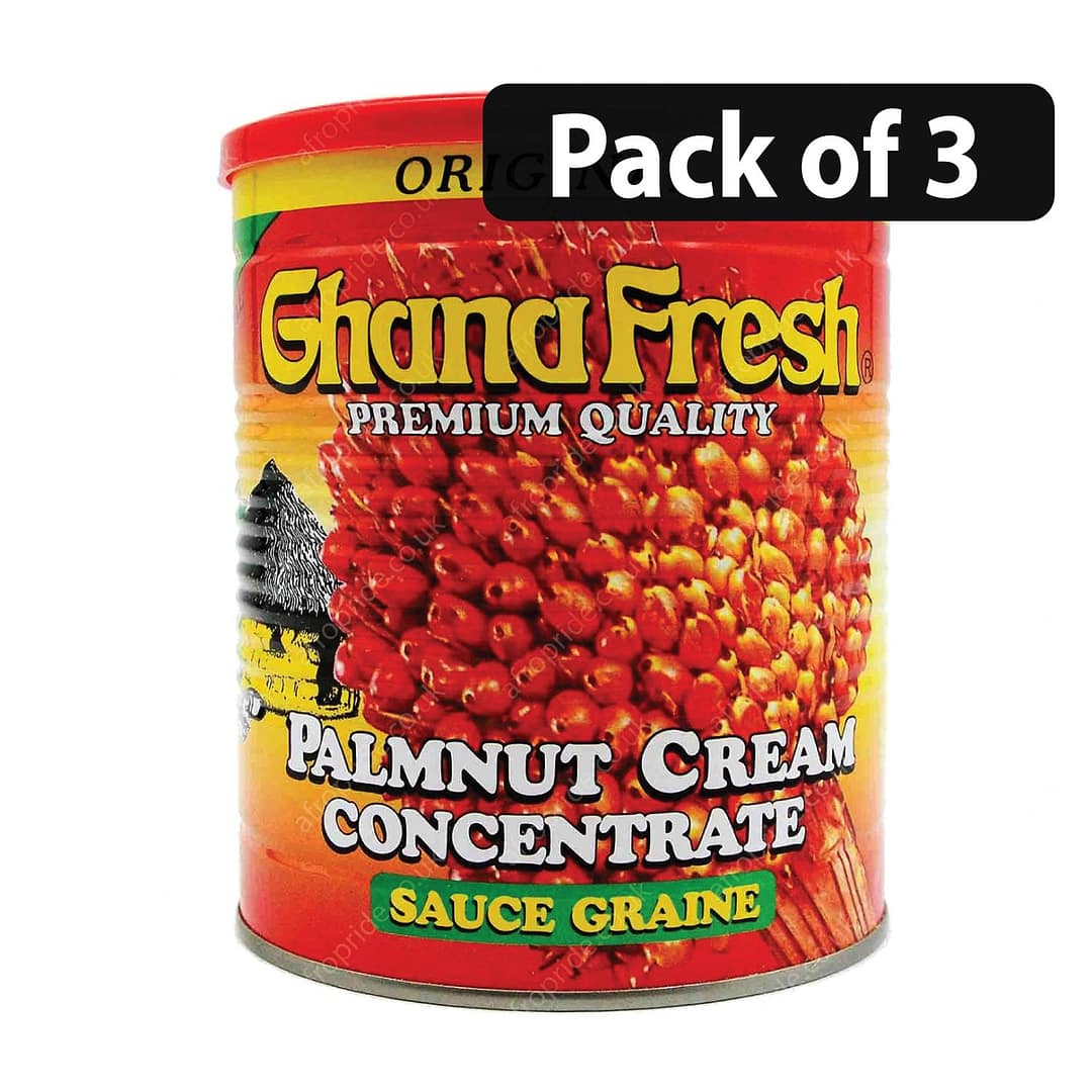 (Pack of 3) Ghana Fresh Palmnut Cream 12.2oz (Pack of 3) Ghana Fresh Palmnut Cream 12.2oz
