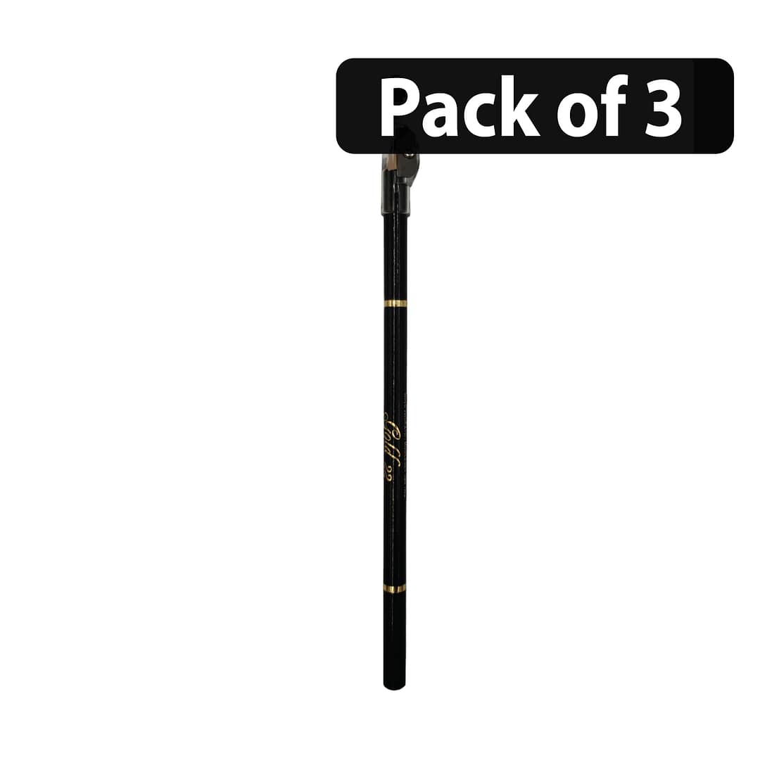 (Pack of 3) Gold 22 Eye Liner Black (Pack of 3) Gold 22 Eye Liner Black