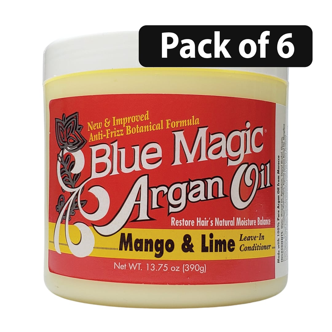 (Pack of 6) Blue Magic Mango & Lime Argan Oil 13.75oz (Pack of 6) Blue Magic Mango & Lime Argan Oil 13.75oz