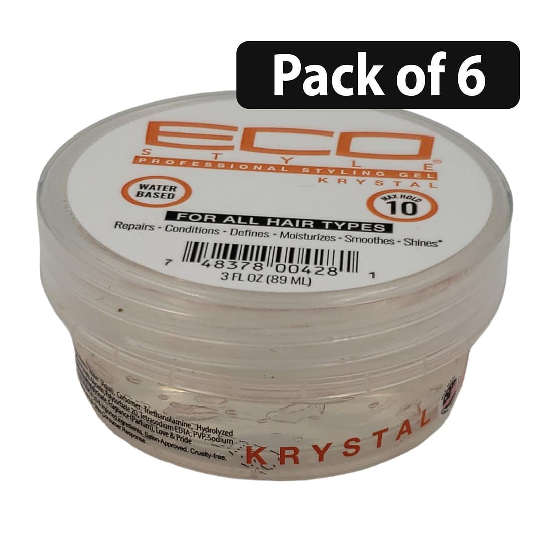 (Pack of 6) Eco Professional Styling Gel 3fl.oz Krystal (Pack of 6) Eco Professional Styling Gel 3fl.oz Krystal