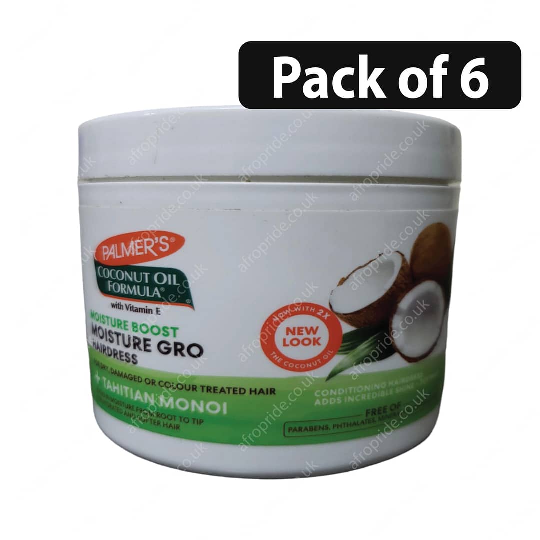 (Pack of 6) Palmer's Coconut Oil Moisture Gro Hair Dress 8.8oz (Pack of 6) Palmer's Coconut Oil Moisture Gro Hair Dress 8.8oz
