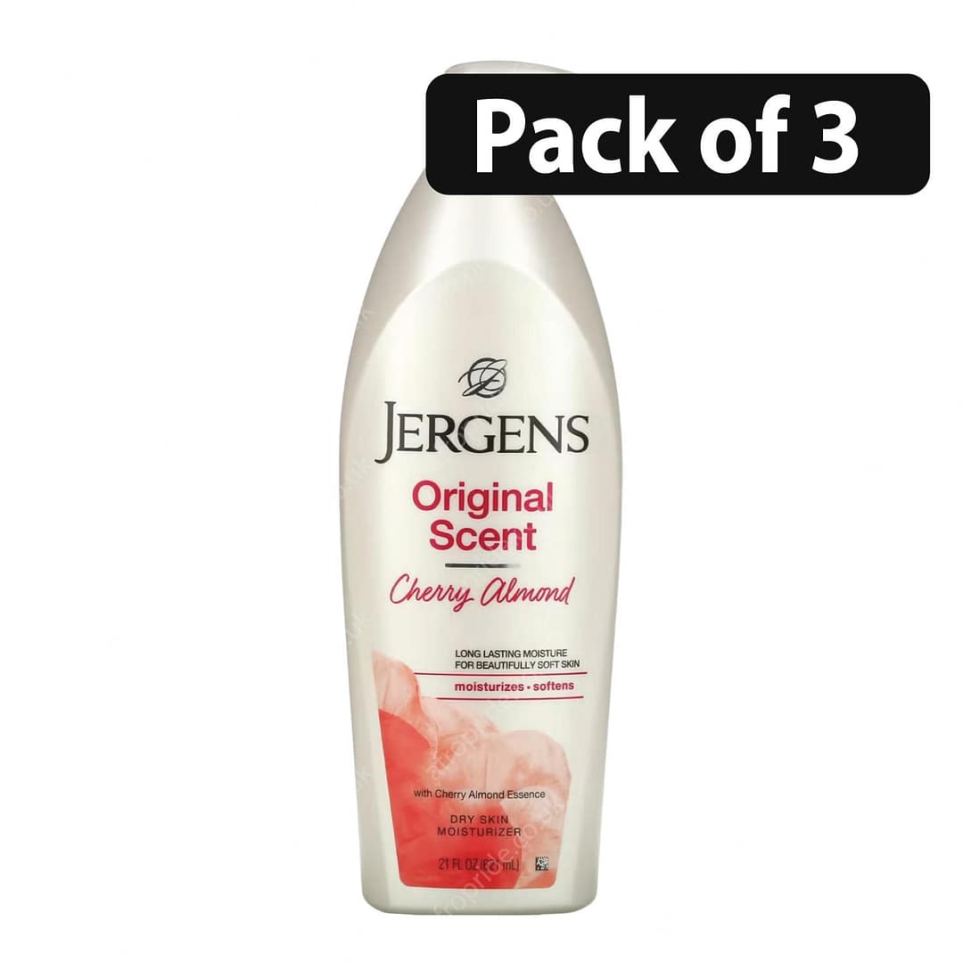 (Pack of 3) Jergens Original Scent Cherry Almond Dry Skin Moisturizer 21oz (Pack of 3) Jergens Original Scent Cherry Almond Dry Skin Moisturizer 21oz