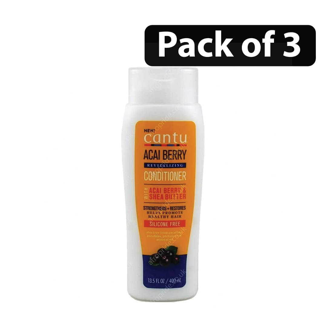 (Pack of 3) Cantu Acai Berry Revitalizing Conditioner 13.5oz (Pack of 3) Cantu Acai Berry Revitalizing Conditioner 13.5oz