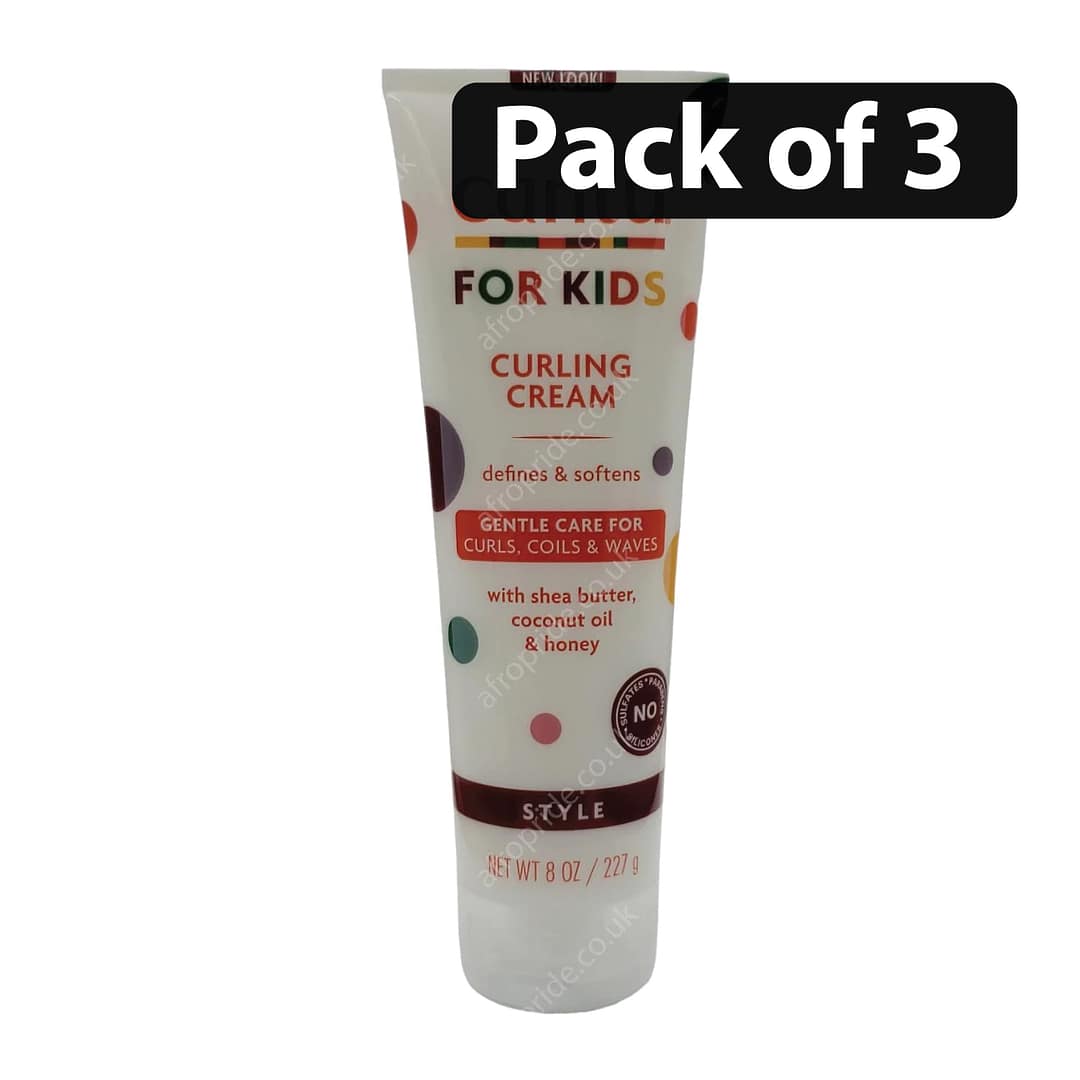 (Pack of 3) Cantu Care For Kids Curling Cream 8oz (Pack of 3) Cantu Care For Kids Curling Cream 8oz