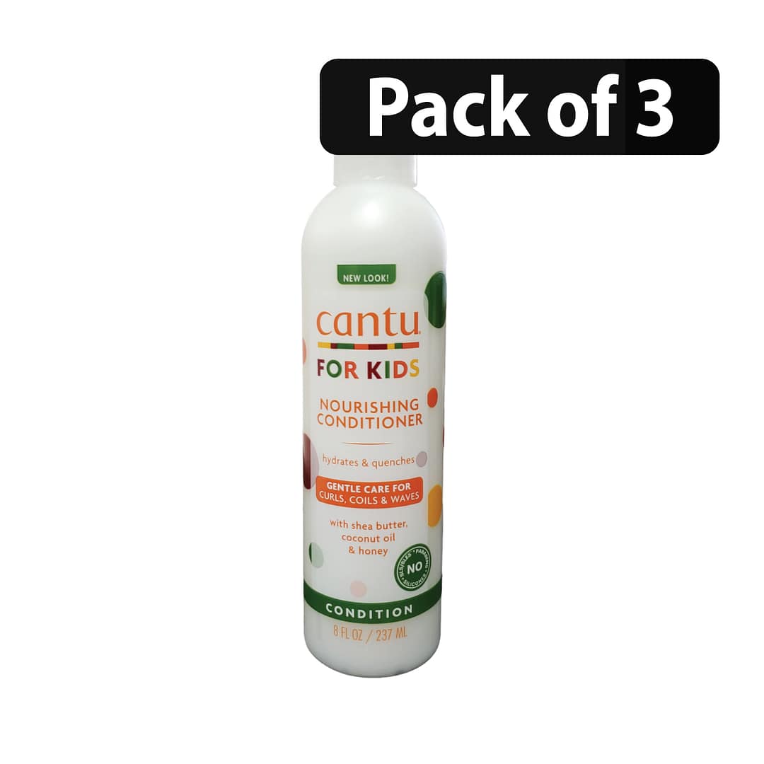 (Pack of 3) Cantu Care For Kids Nourishing Conditioner 8oz (Pack of 3) Cantu Care For Kids Nourishing Conditioner 8oz