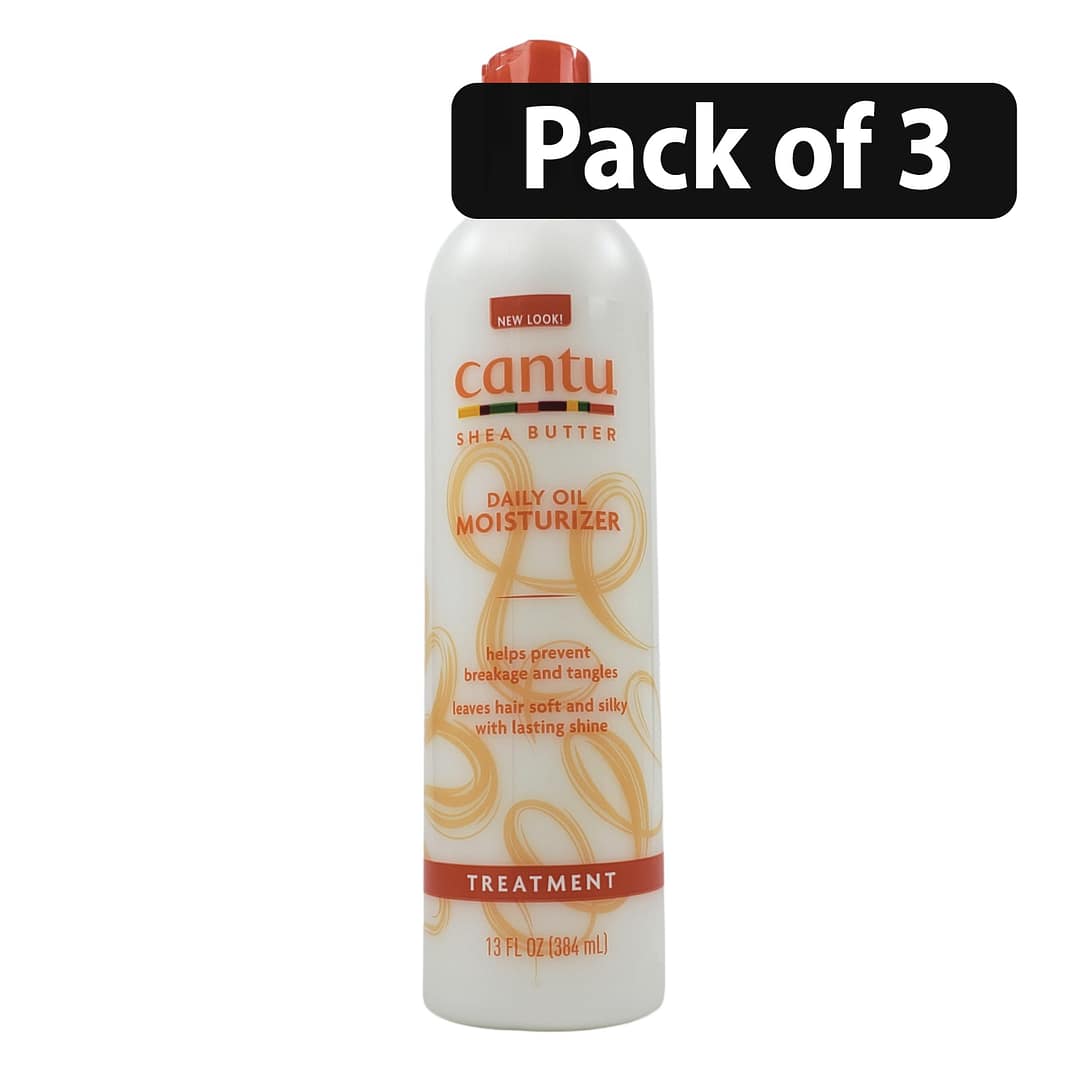 (Pack of 3) Cantu Shea Butter daily Oil Moisturizer 13oz- (Pack of 3) Cantu Shea Butter daily Oil Moisturizer 13oz