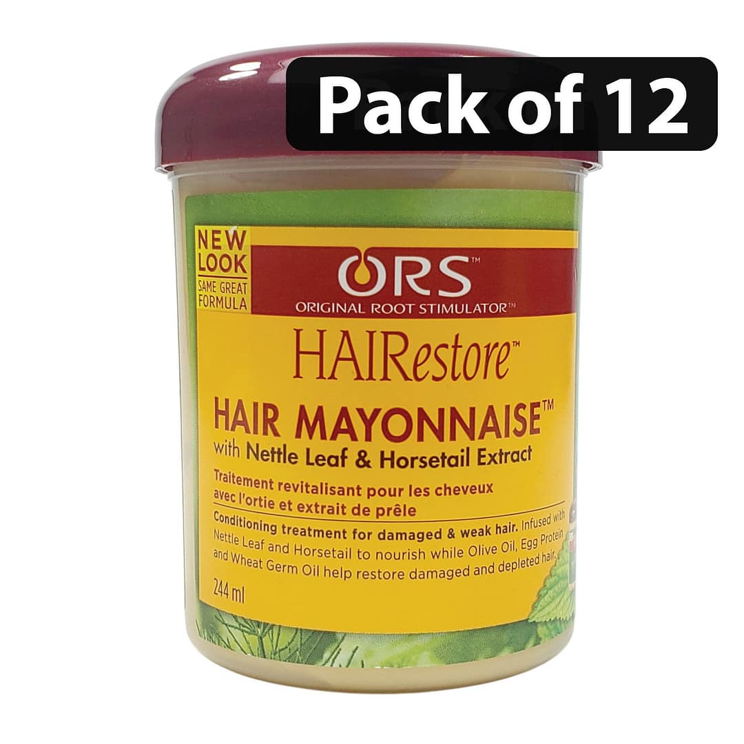 (Pack of 12) ORS HairStore Hair Mayonnaise With Nettle Leaf & HorseTail Extract 8oz (Pack of 12) ORS HairStore Hair Mayonnaise With Nettle Leaf & HorseTail Extract 8oz