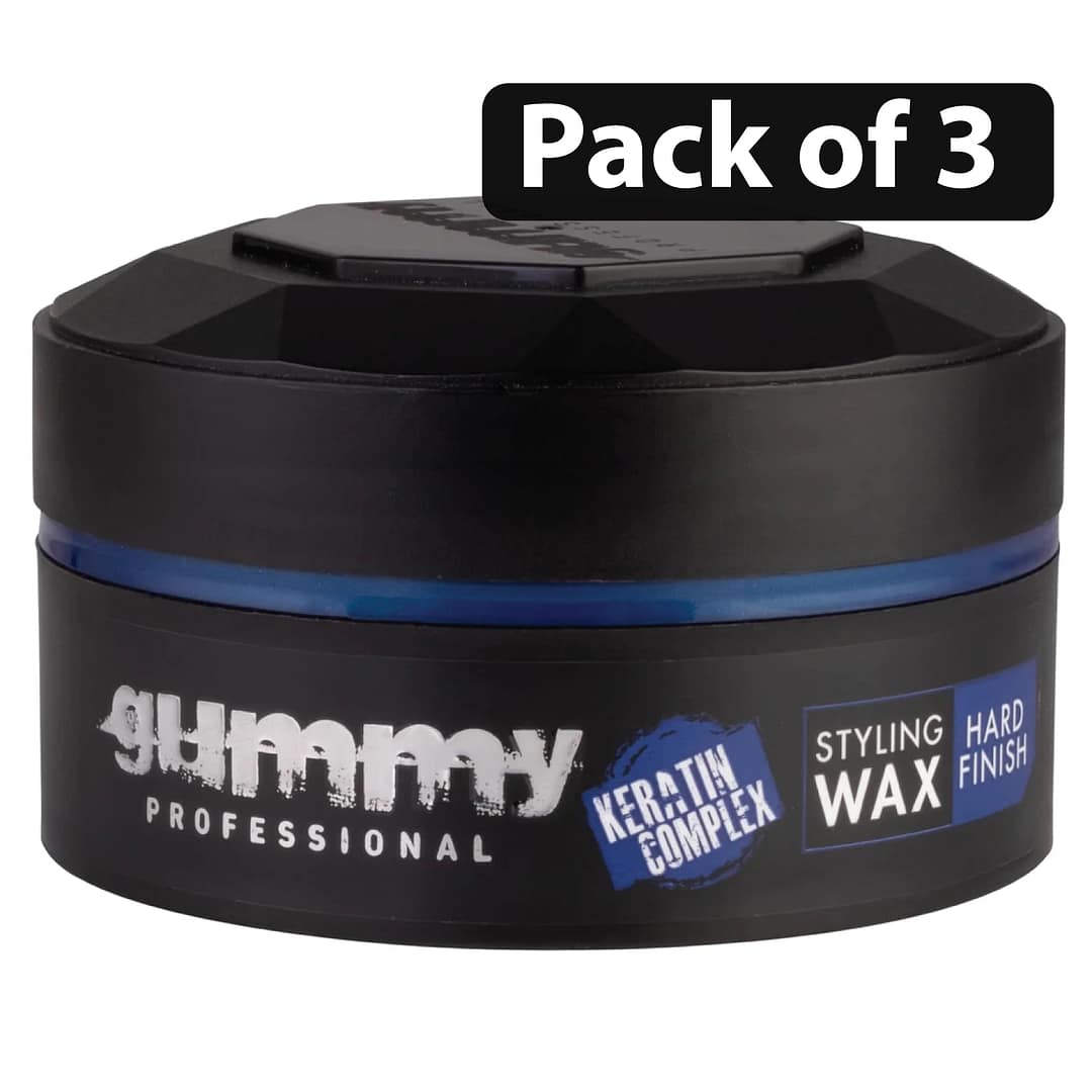 (Pack of 3) Gummy Professional Hard Finish Styling Wax 150ml (Pack of 3) Gummy Professional Hard Finish Styling Wax 150ml