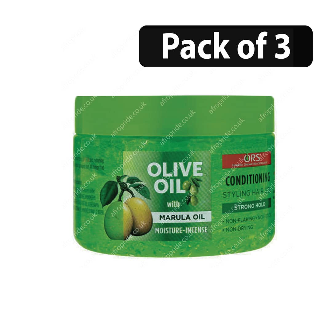 (Pack of 3) ORS Olive Oil Hair with Marula Oil Conditioning Hair Gel 250ml (Pack of 3) ORS Olive Oil Hair with Marula Oil Conditioning Hair Gel 250ml