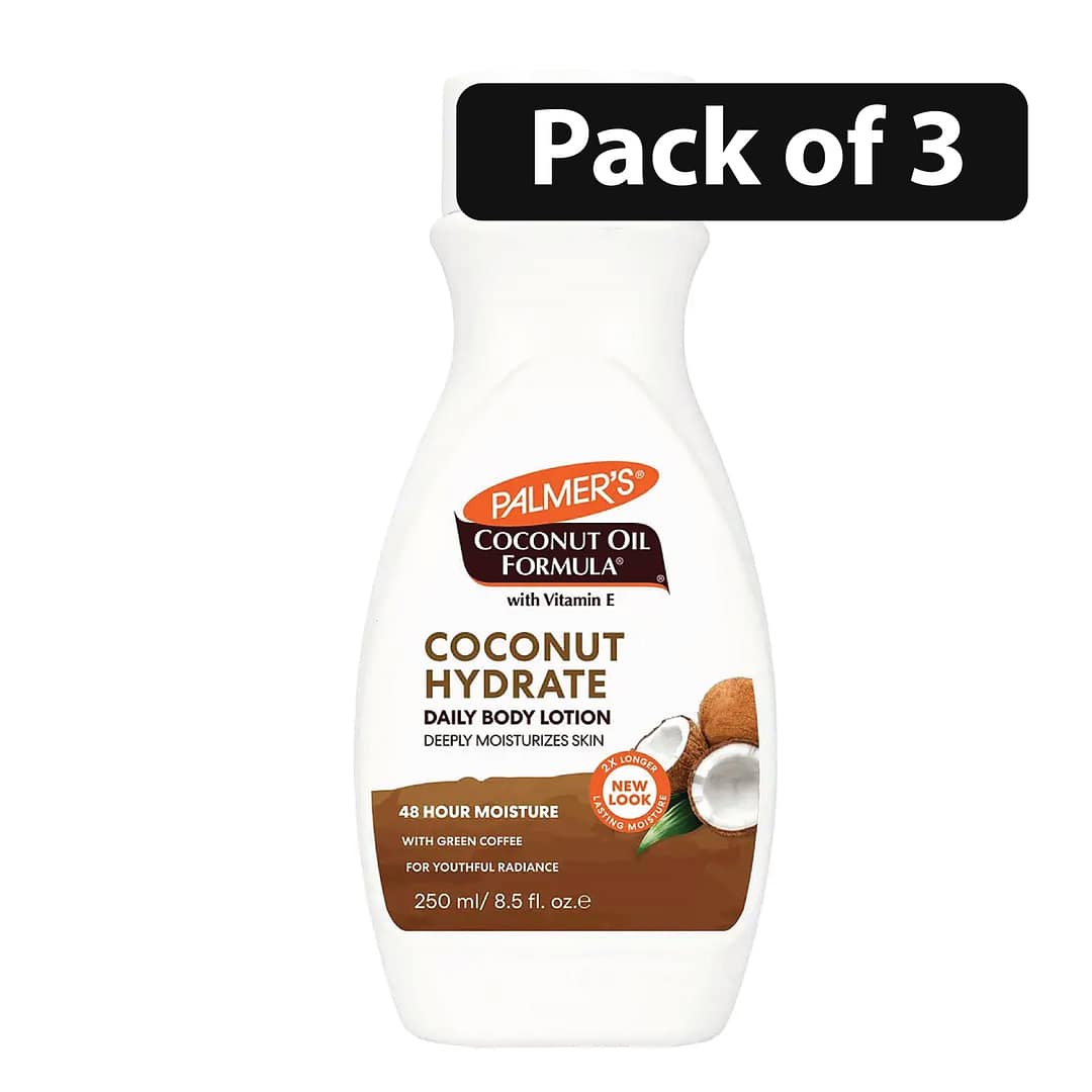 (Pack of 3) Palmer’s Coconut Oil Body Lotion 8.5oz (Pack of 3) Palmer’s Coconut Oil Body Lotion 8.5oz