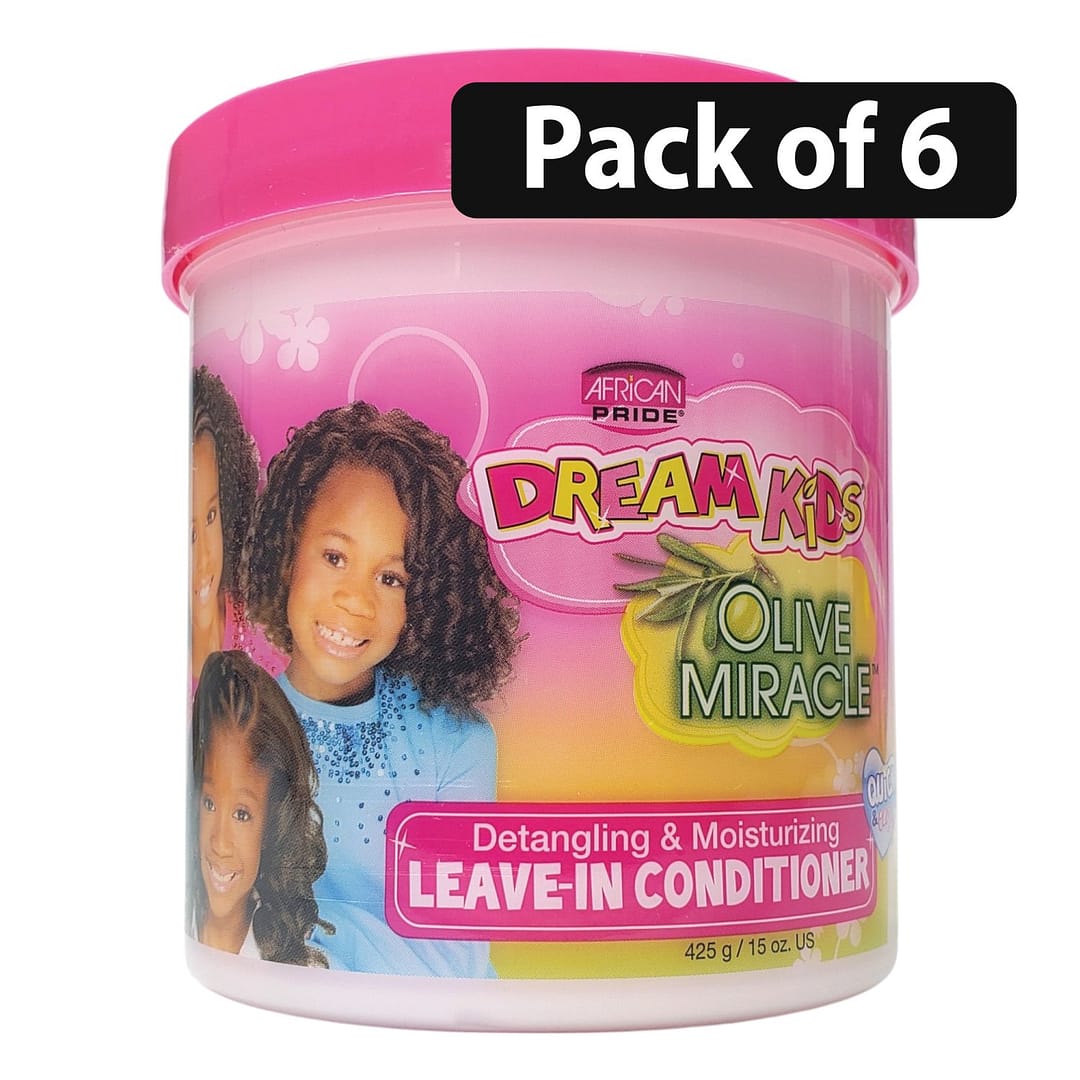 (Pack of 6) African pride Dream kids detangling moisturizing Leave-In-Conditioner 425g (Pack of 3) African pride Dream kids detangling moisturizing Leave-In-Conditioner 425g