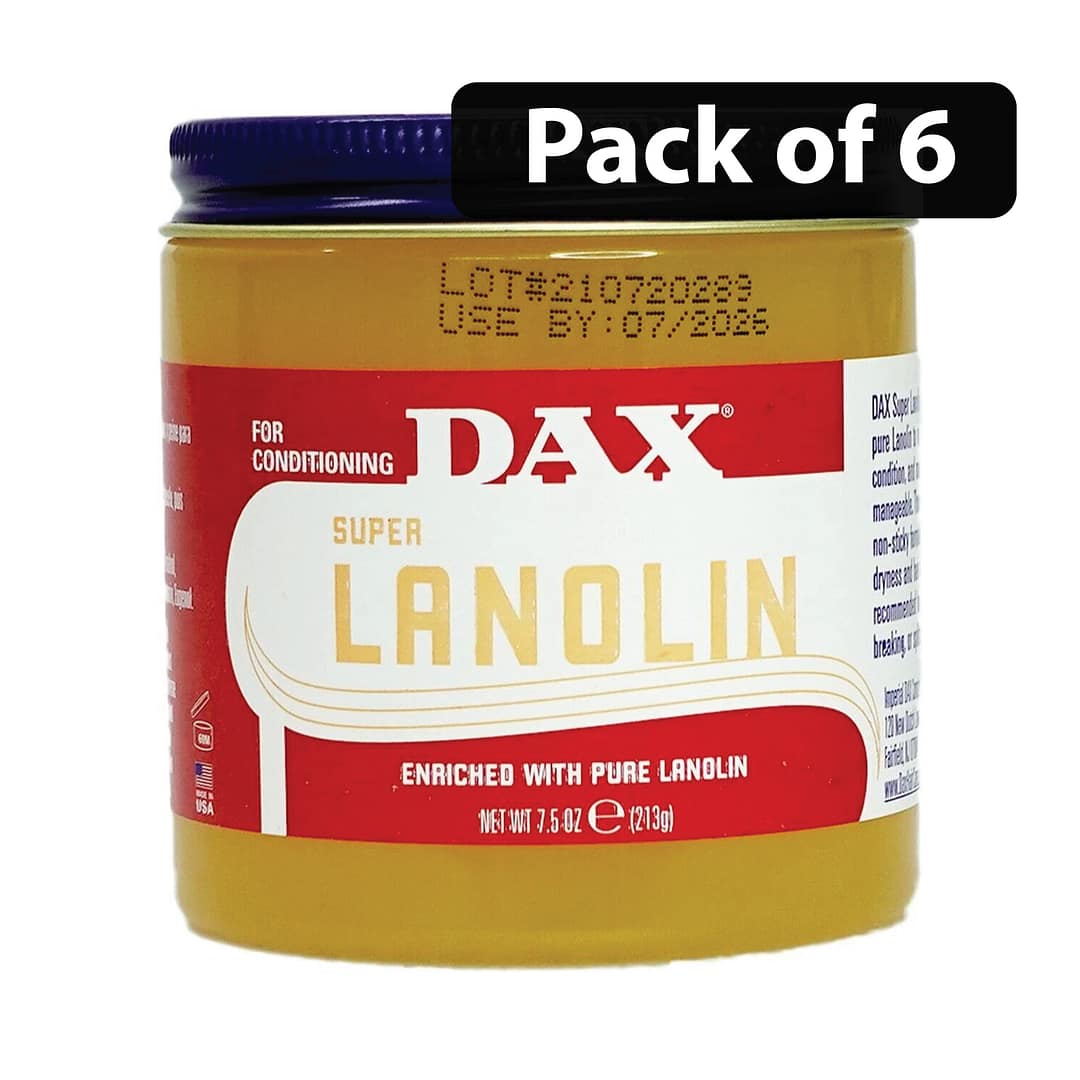 (Pack of 6) Dax Hair Conditioner Super Lanolin 7.5oz (Pack of 6) Dax Hair Conditioner Super Lanolin 7.5oz