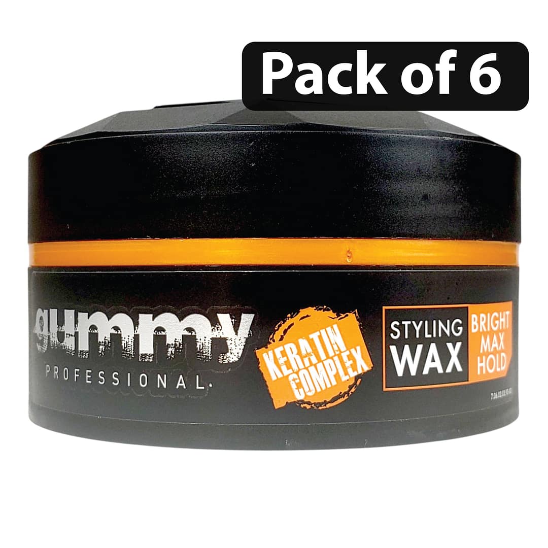 (Pack of 6) Gummy Bright Max Hold Styling Wax 5oz (Pack of 6) Gummy Bright Max Hold Styling Wax 5oz