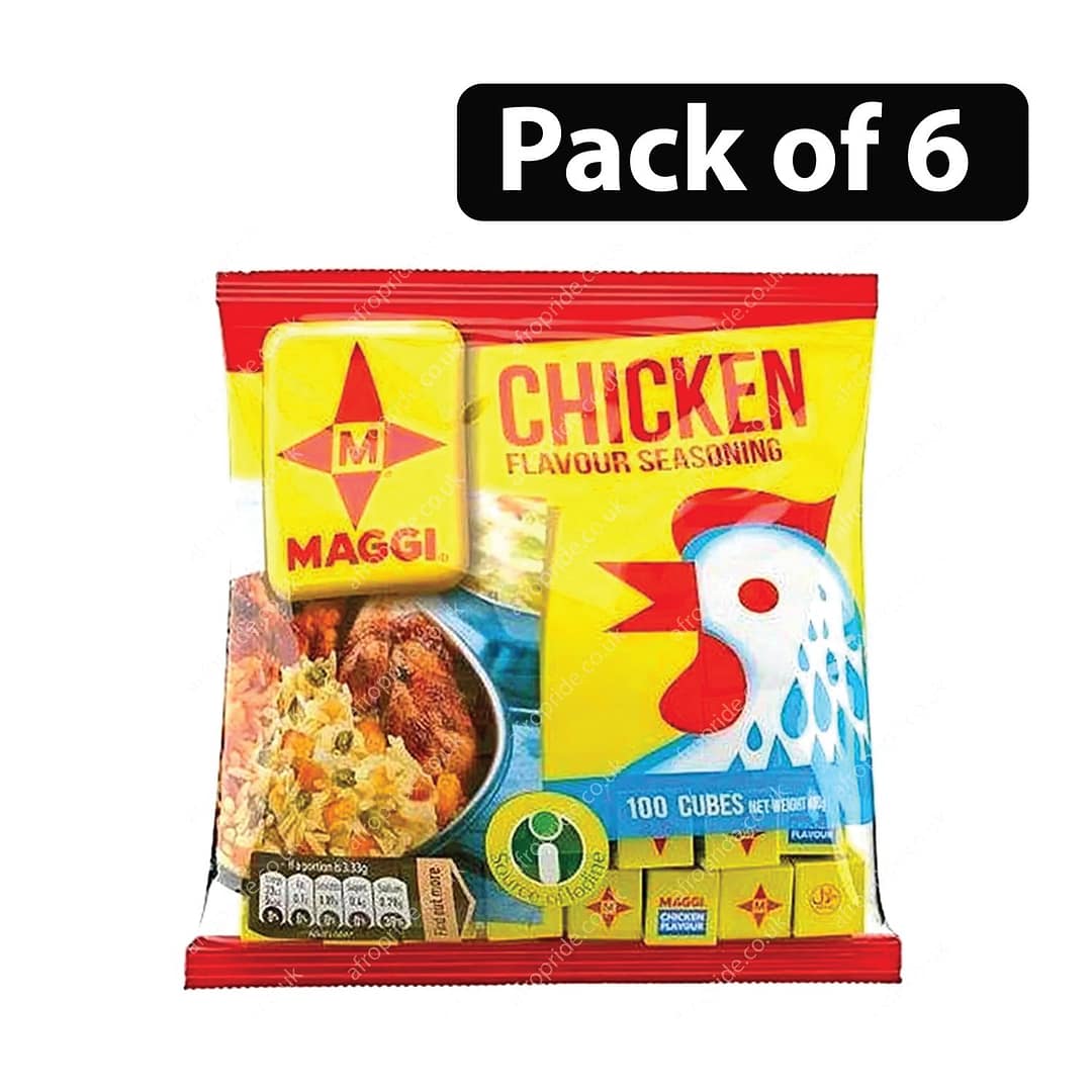(Pack of 6) Maggi Chicken Cube 400g (100 Cubes) (Pack of 6) Maggi Chicken Cube 400g (100 Cubes)