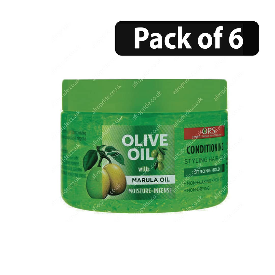 (Pack of 6) ORS Olive Oil Hair with Marula Oil Conditioning Hair Gel 250ml (Pack of 6) ORS Olive Oil Hair with Marula Oil Conditioning Hair Gel 250ml