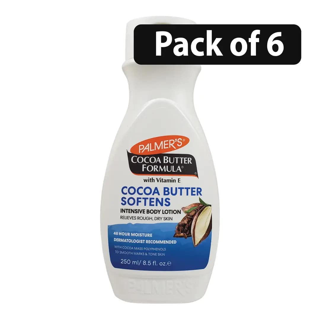 (Pack of 6) Palmer’s Cocoa Butter Softens Intensive Body Lotion 8.5oz/250ml 1 (Pack of 6) Palmer’s Cocoa Butter Softens Intensive Body Lotion 8.5oz250ml