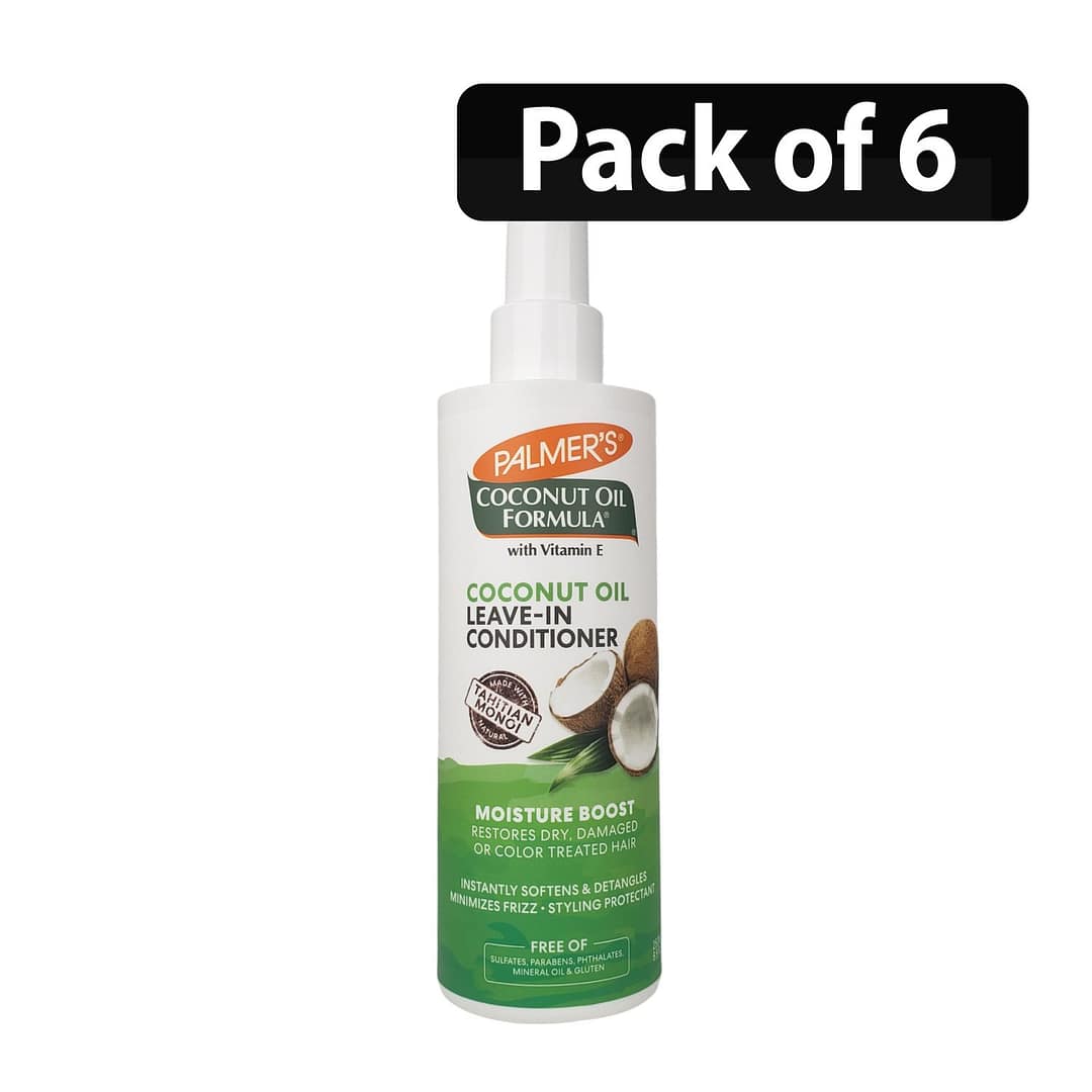 Pack of 6) Palmer's Coconut Oil Leave-In Conditioner 8.5oz - Afro Pride