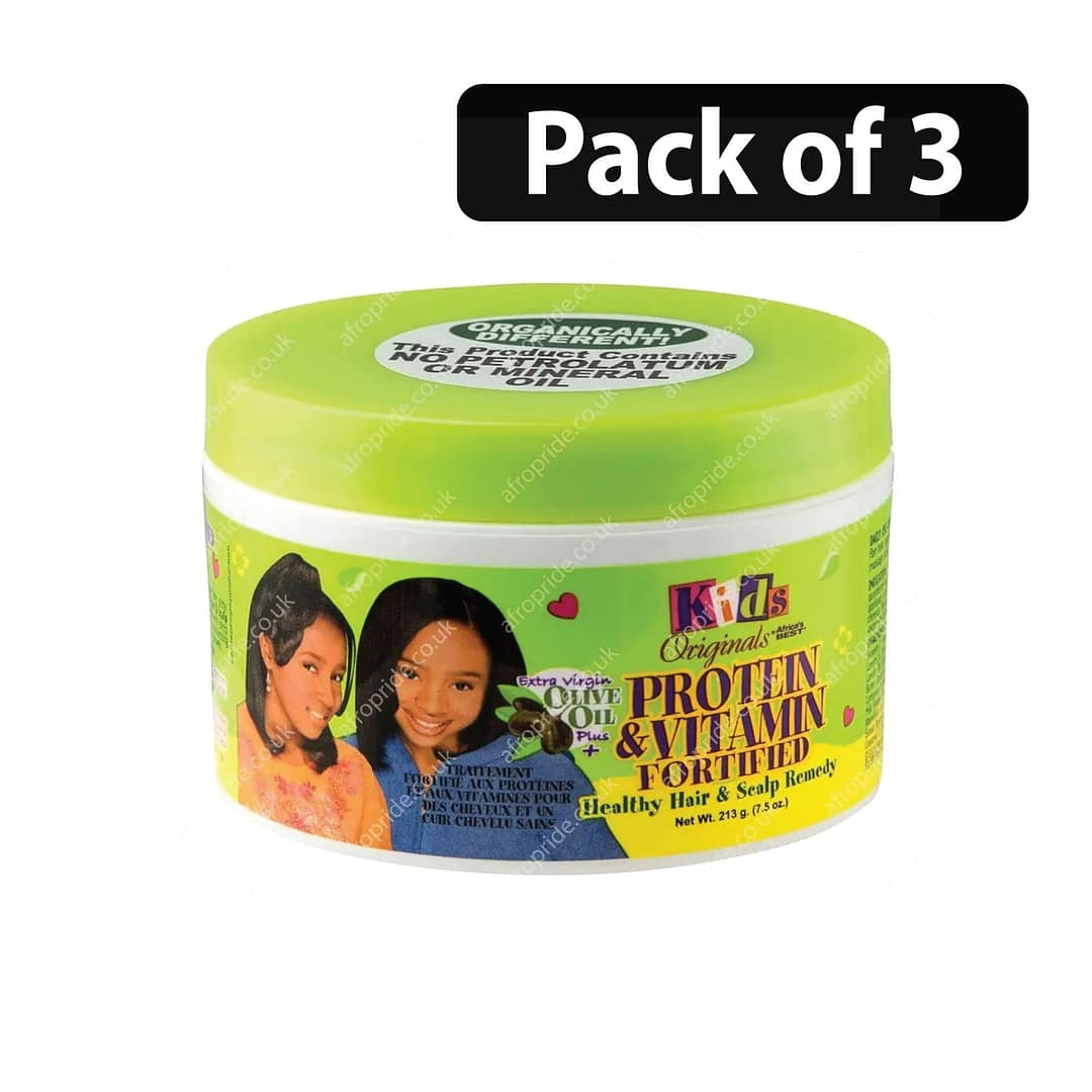 (Pack of 3) Africa's Best Kids Originals Protein & Vitamin Fortified Scalp Remedy 7.5oz (Pack of 3) Africa's Best Kids Originals Protein & Vitamin Fortified Scalp Remedy 7.5oz