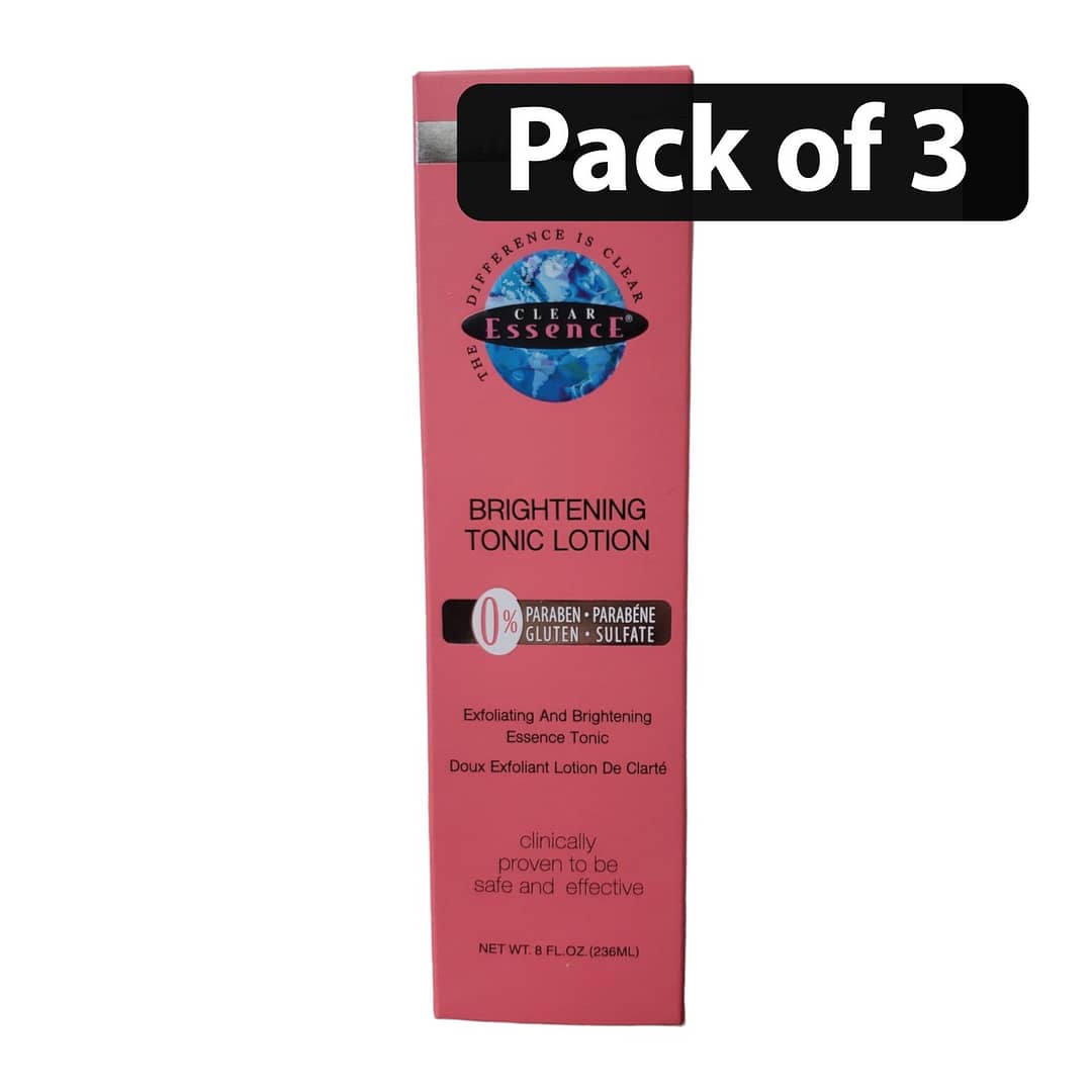 (Pack of 3) Clear Essence Brightening Tonic Lotion 8fl.oz (Pack of 3) Clear Essence Brightening Tonic Lotion 8fl.oz