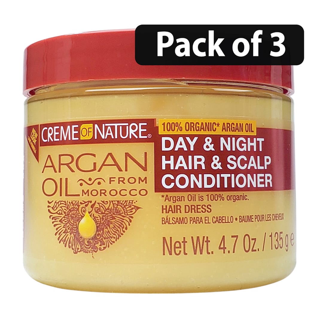 (Pack of 3) Creme of Nature Day & Night Hair & Scalp Conditioner 4.7oz (Pack of 3) Creme of Nature Day & Night Hair & Scalp Conditioner 4.7oz
