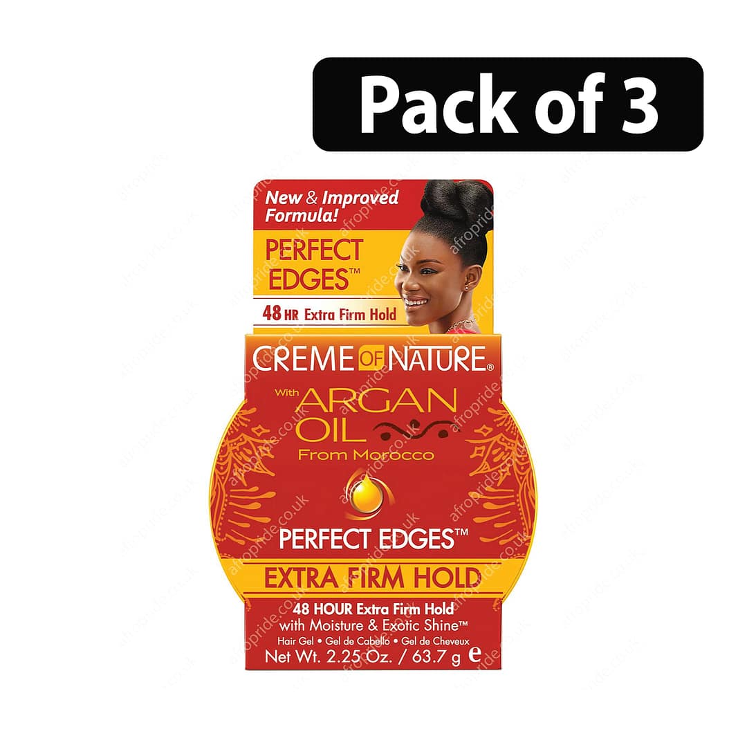 (Pack of 3) Creme of Nature Perfect Edges Extra Firm Hold 2.25oz 1 (Pack of 3) Creme of Nature Perfect Edges Extra Firm Hold 2.25oz