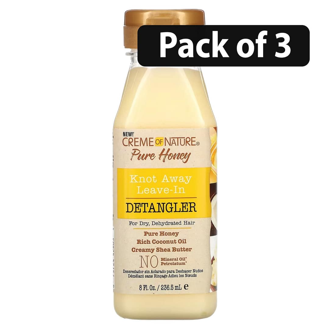 (Pack of 3) Creme of Nature Pure Honey Detangler 8oz (Pack of 3) Creme of Nature Pure Honey Detangler 8oz