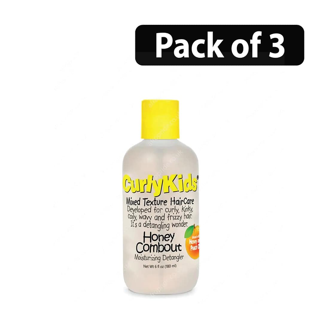 (Pack of 3) Curly Kids - Honey Combout Moisturizing Detangler - 6oz (Pack of 3) Curly Kids - Honey Combout Moisturizing Detangler - 6oz