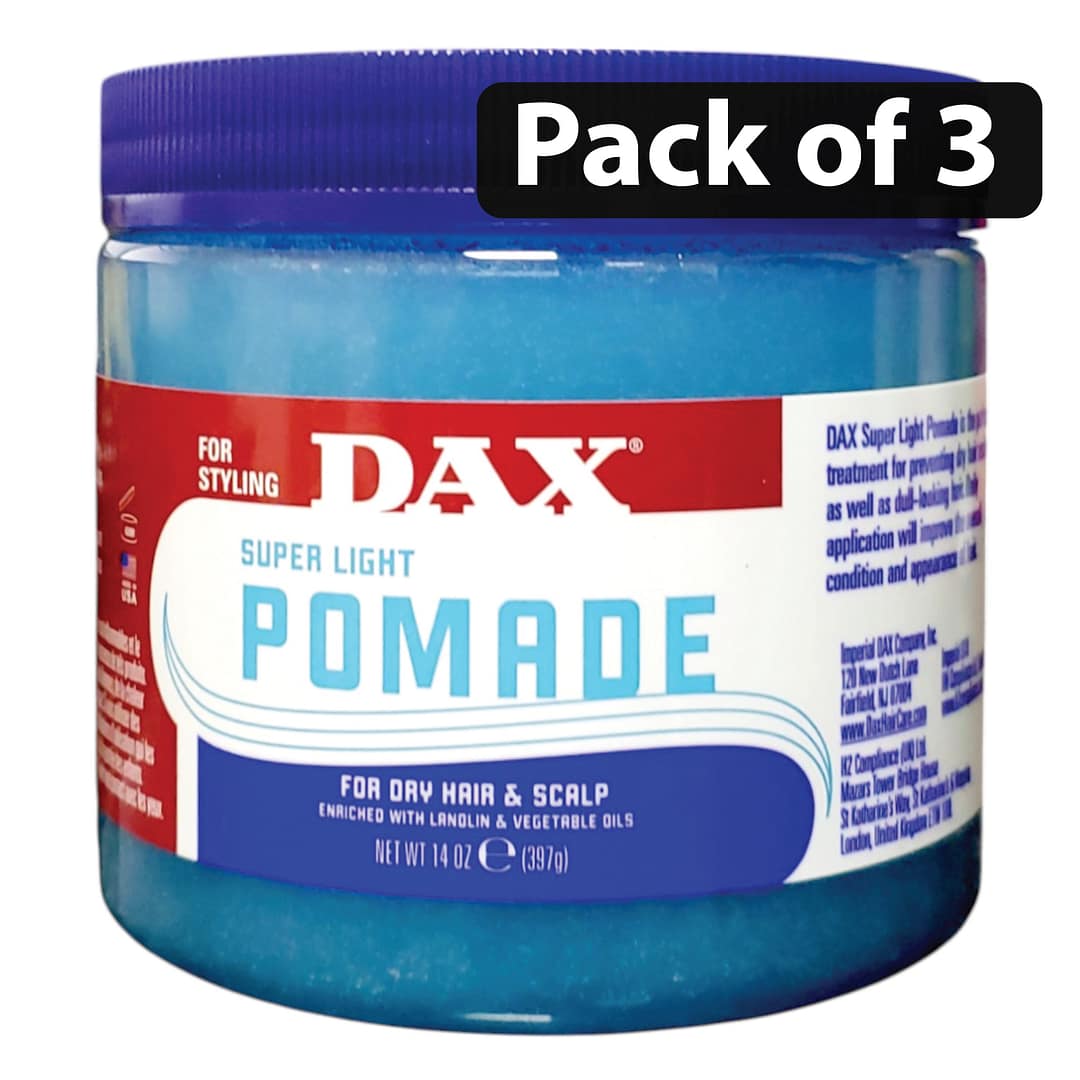 (Pack of 3) Dax Pomade Super Light 14oz (Pack of 3) Dax Pomade Super Light 14oz
