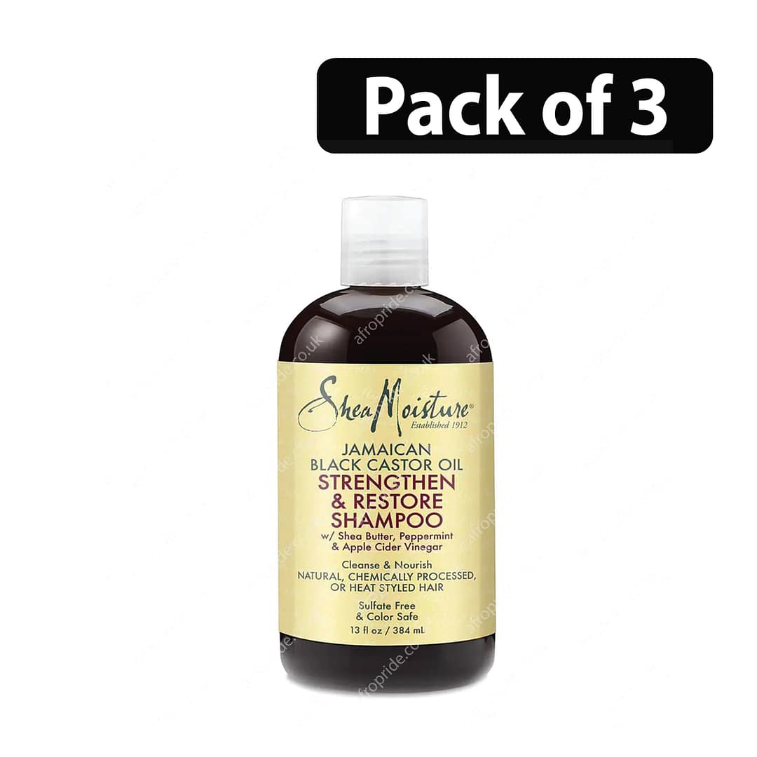 (Pack of 3) Jamaican Black Castor Oil Strengthen & Restore Shampoo (Pack of 3) Jamaican Black Castor Oil Strengthen & Restore Shampoo