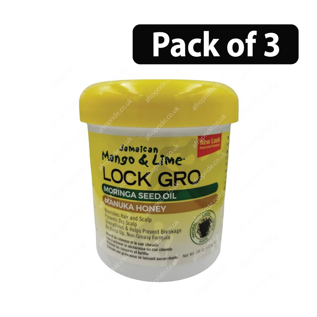 (Pack of 3) Jamaican Mango & Lime Lock Gro Oil 16oz (Pack of 3) Jamaican Mango & Lime Lock Gro Oil 16oz