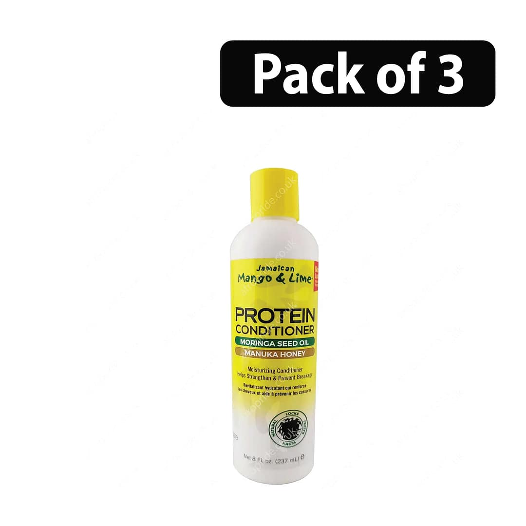 (Pack of 3) Jamaican Mango & Lime Protein Conditioner 8oz (Pack of 3) Jamaican Mango & Lime Protein Conditioner 8oz
