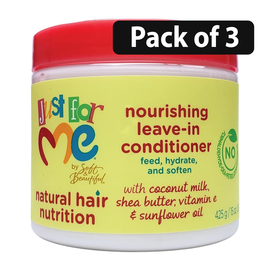 (Pack of 3) Just For Me Nourishing Leave-in Conditioner 15oz (Pack of 3) Just For Me Nourishing Leave-in Conditioner 15oz