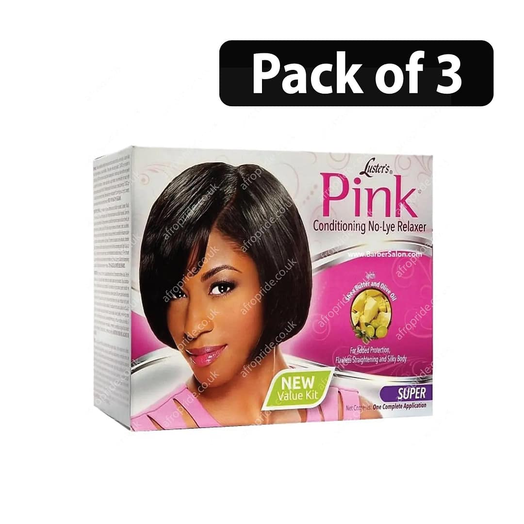 (Pack of 3) Luster's Pink Conditioning No-Lye Relaxer Super (Pack of 3) Luster's Pink Conditioning No-Lye Relaxer Super