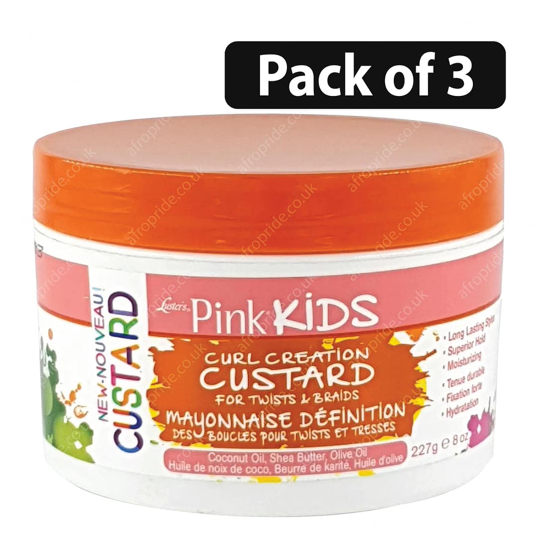 (Pack of 3) Luster's Pink Kids Curl Creation Custard 8oz (Pack of 3) Luster's Pink Kids Curl Creation Custard 8oz