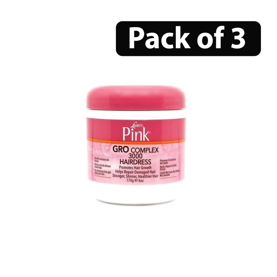 (Pack of 3) Luster's Pink Kids Gro Complex 3000 HairDress 6oz (2) (Pack of 3) Luster's Pink Kids Gro Complex 3000 HairDress 6oz (2)