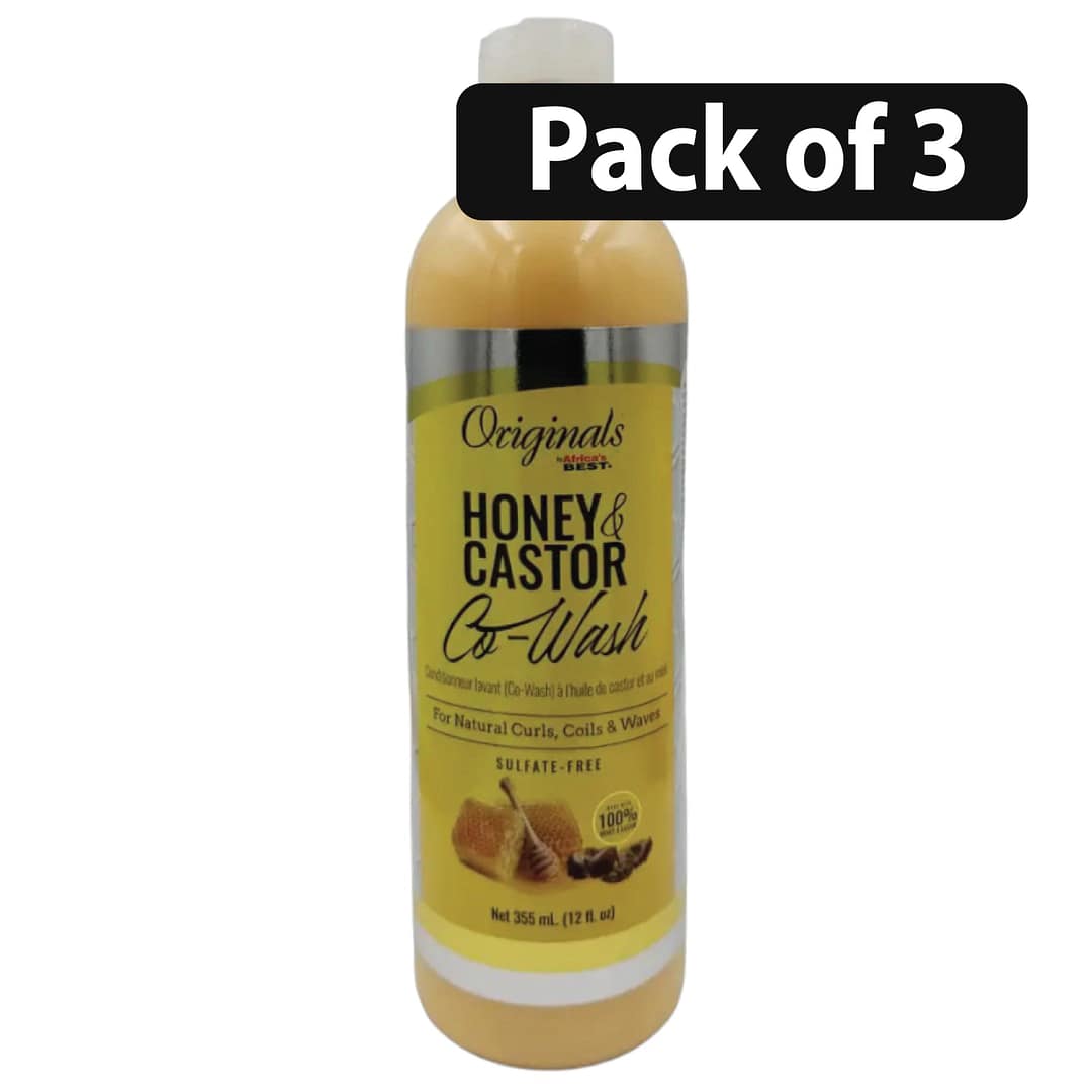 (Pack of 3) Originals Honey & Castor Co-Wash 12oz (Pack of 3) Originals Honey & Castor Co-Wash 12oz (Pack of 3) Originals Honey & Castor Co-Wash 12oz