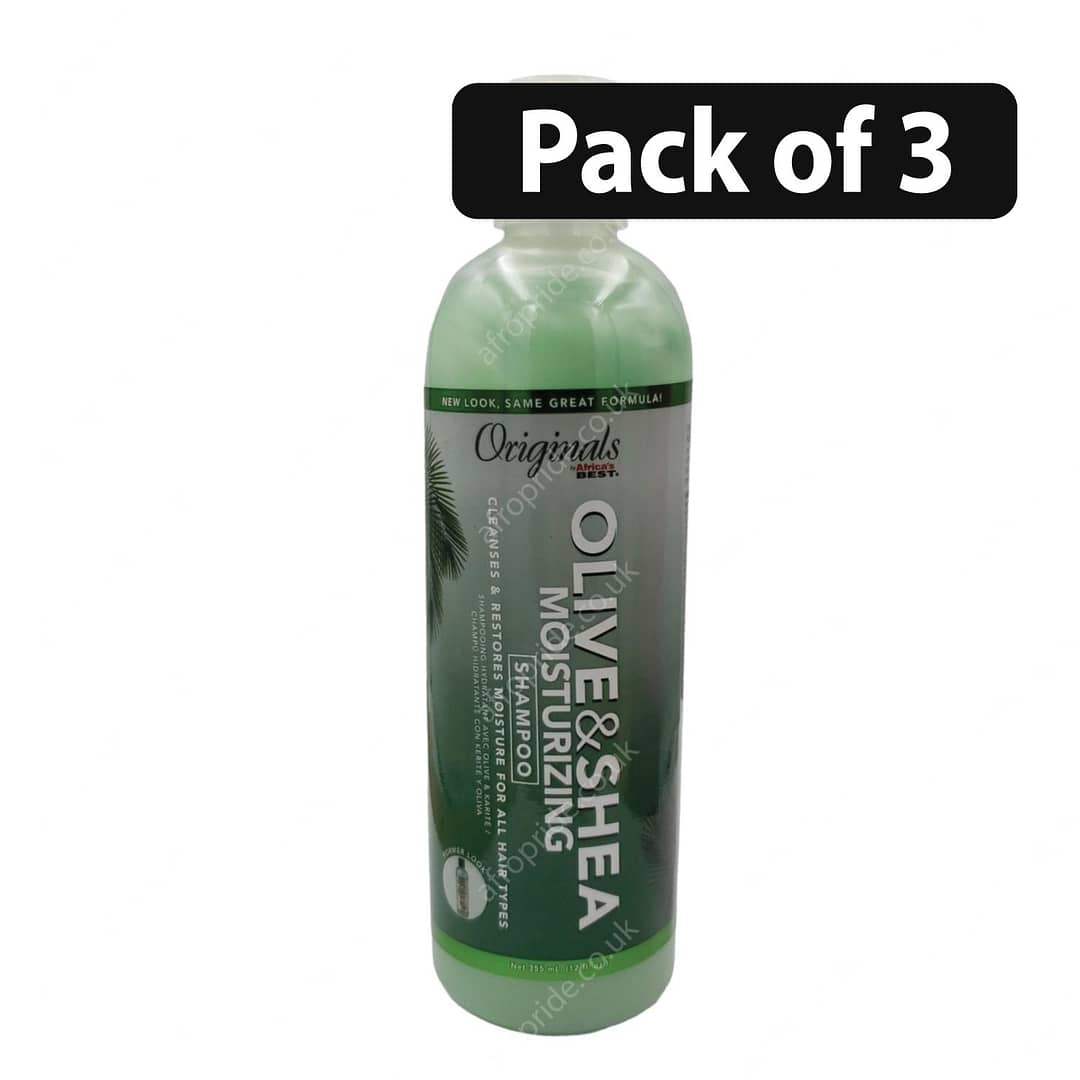 (Pack of 3) Originals Olive & Shea Moisturizing Shampoo 12oz (Pack of 3) Originals Olive & Shea Moisturizing Shampoo 12oz