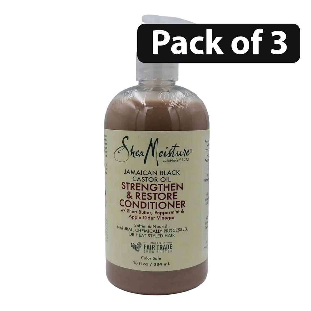 (Pack of 3) Shea Moisture Strengthen & Restore Conditioner 13fl.oz (Pack of 3) Shea Moisture Strengthen & Restore Conditioner 13fl.oz (Pack of 3) Shea Moisture Strengthen & Restore Conditioner 13fl.oz